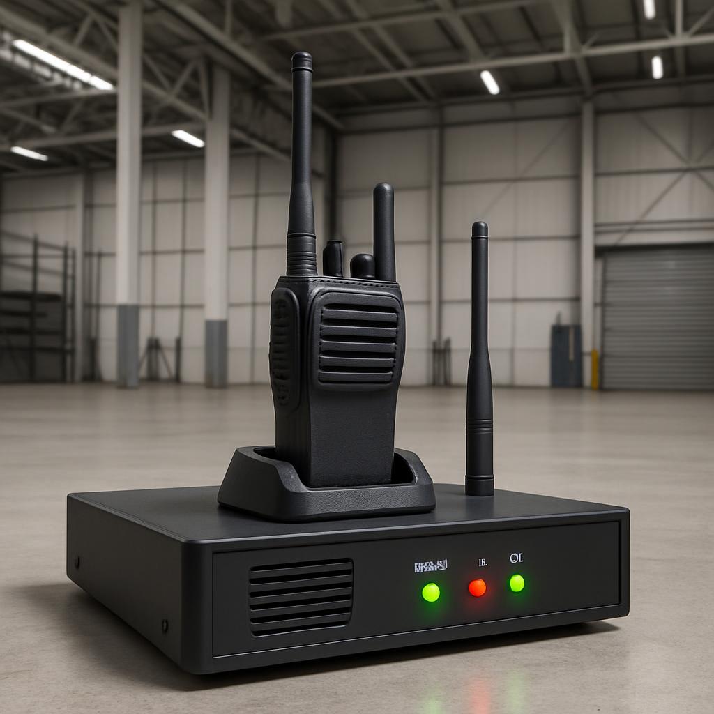 A wireless communication system designed for use in various settings, including events, construction sites, and industrial...